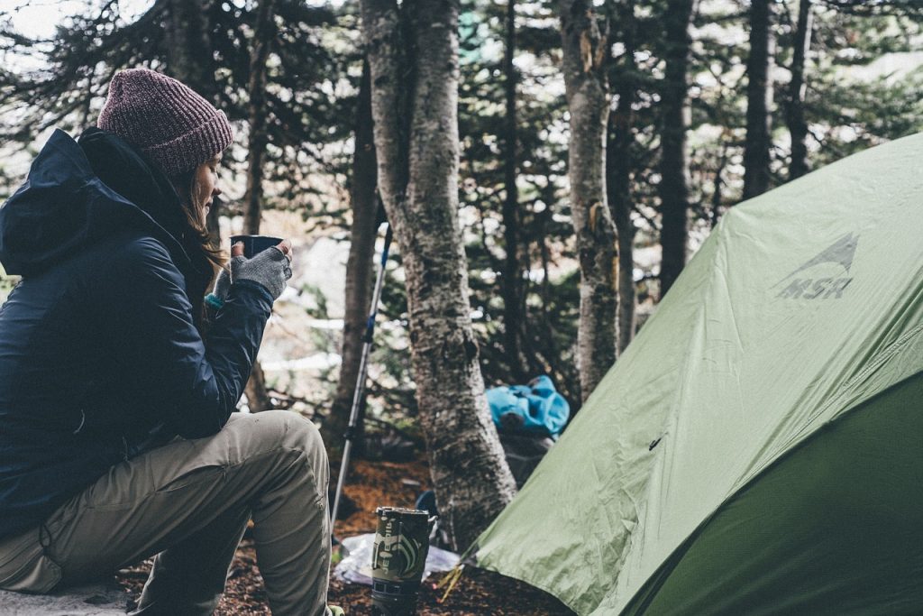 camp campsite tent gear suit